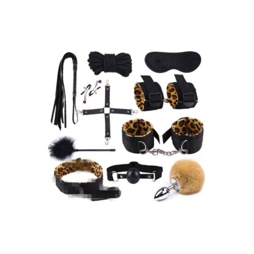 SEXTOYS Kit BDSM 11 Elements Panthère Noir