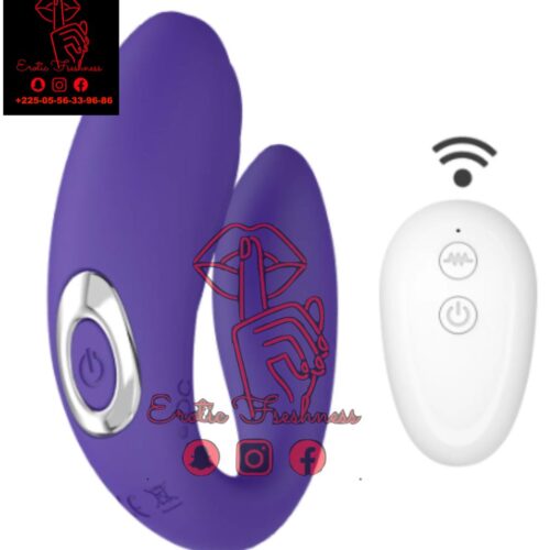 Vibromasseur en forme de U à distance sans fil Gode G Spot Vagin Clitoris Stimuler Double Vibrateurs SexToys pour Femmes Masturbateur Féminin Q0320